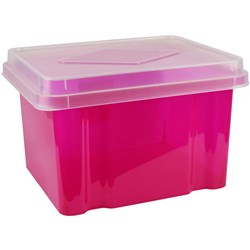 Italplast Storage Box 32L Tint Pink