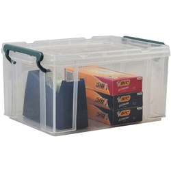 ITALPLAST STACKA STORAGE BOX 5 Litre With Lid Clear