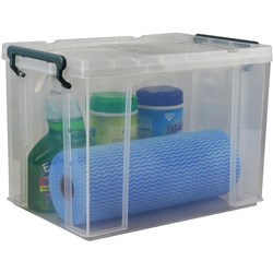 ITALPLAST STACKA STORAGE BOX 20 Litre With Lid Clear