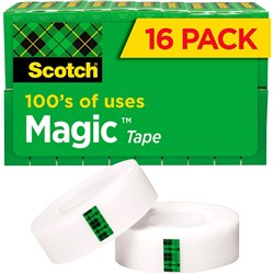 Scotch 810-16 Magic Tape Multipack 19Mmx25M Pack Of 16