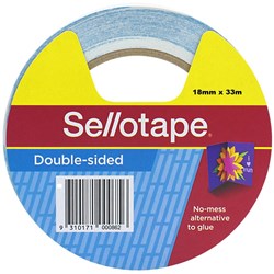 Sellotape 404 Dbl Sided Tape 18Mmx33M Roll