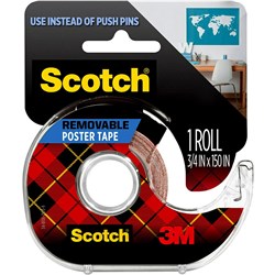 Scotch Mounting Tape 109 Removable Poster 1.9Cm X 3.8M