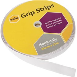 Marbig Grip Spot/Strip Fastenr Hook Only 25Mmx25M Roll