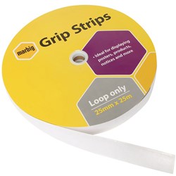Marbig Grip Spot/Strip Fastenr Loop Only 25Mmx25M Roll