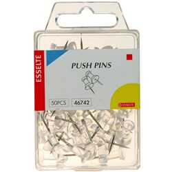 Pins Push Clear (50)