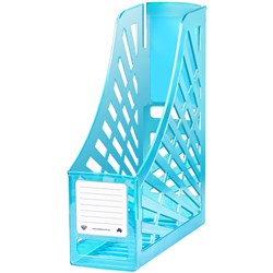 Italplast Magazine Stand Translucent Blue