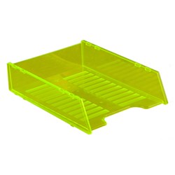 Italplast Document Tray A4 Multi Fit Neon Yellow