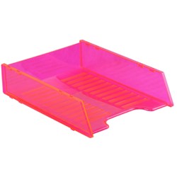 Italplast Document Tray A4 Multi Fit Neon Red