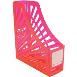 Italplast Magazine Stand Neon Red