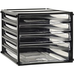 Esselte Filing Drawers 4 Draw Black