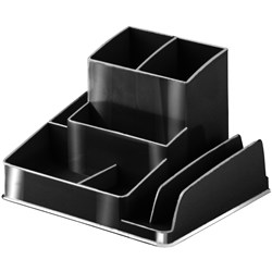 ITALPLAST DESK ORGANISER RECYCLED BLACK