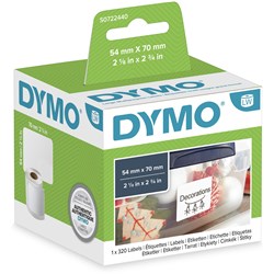 DYMO LABELS 54*70 LARGE MULTIPURPOSE (320)