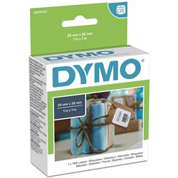 DYMO LW Label Multi-purpose 25mm x 25mm Box of 750