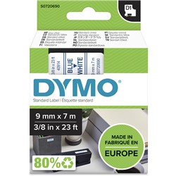 DYMO D1 09MM BLUE/WHITE