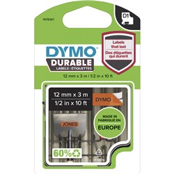 Dymo D1 12Mm Black/Orange