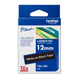 P-Touch Tz-335 12Mm White/Black