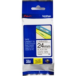 Brother Tze-251 P-Touch Tape 24Mmx8M Black On White