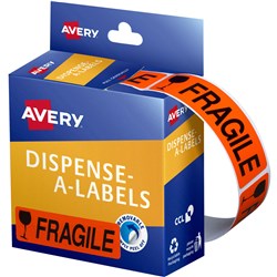 LABEL FRAGILE 19MM X 64MM