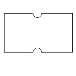 PRICING GUN LABELS 21*12MM WHITE PERMANENT (10)