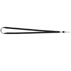 REXEL LANYARD WITH SWIVEL CLIP BLACK EACH