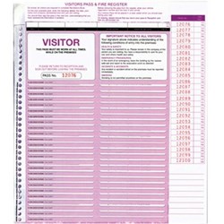 Zions Cvsfr Visitors Register 250 Visitors Pass Slips Pack Of 250