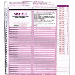 Zions Cvsfr Visitors Register 250 Visitors Pass Slips Pack Of 250