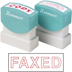 Stamp X Faxed - Red