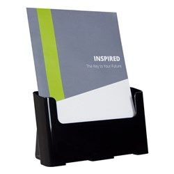 DEFLECTO BROCHURE HOLDER A4 BLACK