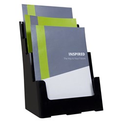 DEFLECTO BROCHURE HOLDER A4 3 TIER SUSTAINABLE