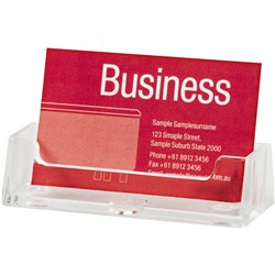 ESSELTE BUSINESS CARD HOLDER FREE STANDING LANDSCAPE SINGLE