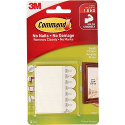 COMMAND PICTURE HANGING STRIPS 17202 Small White