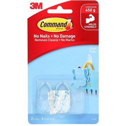 COMMAND CLEAR HOOKS 17092CLR Small Hooks Clear