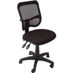 Chair Operator Mesh Back Black Fabric