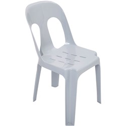 Rapid Pipee Plastic Chair Stacking White