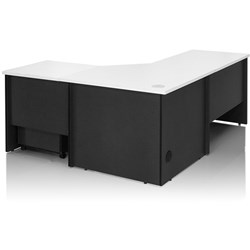 Logan Workstation 1800X1800X750Mm White & Ironstone