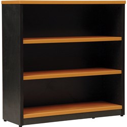 Logan Bookcase 900Mm X 900Mm 2 Shelves Beech & Ironstone