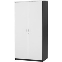 Logan Cupboard Full Door 1800X900Mm White & Ironstone