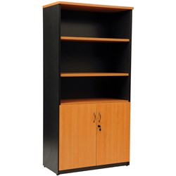 Logan Cupboard 1800X900 Half Door Beech & Ironstone