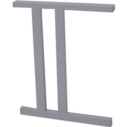 Rapid Screen Accessories C Leg H705Xd550Mm Silver Pack Of 2