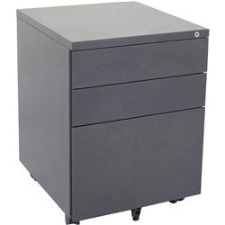 Rapidline Mobile Pedestal 3Dr 2 Std 1 Filing Graphite Ripple W450Mm X D472Mm X H610Mm