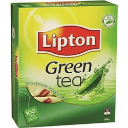 LIPTON GREEN TEA BAGS Pack of 100 