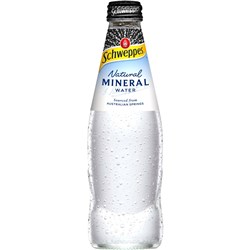 SCHWEPPES NATURAL MINERAL Water Bottle 300ml Pack of 24 