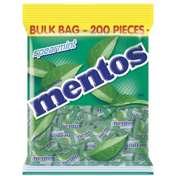 Mentos Lollies Spearmint Pillow Pack Of 540G