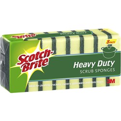 Scotch Brite Sponge Heavy Duty Foam Scrub Pack Of 8