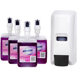 Northfork Foaming Hand Wash Dispenser & 4 Starter Pack