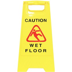 Safety Sign Wet Floor 32*31*65 Yellow