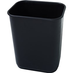 Jastek Waste Paper Bin Rectangular 39Litres Black