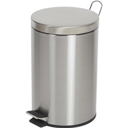 Compass Stainless Steel Pedal Bin 12Litres