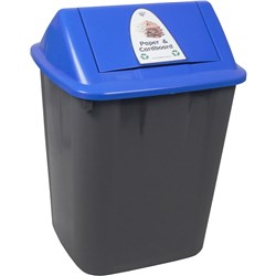 Italplast Waste Separation Bin Paper And Cardboard 32 Litres