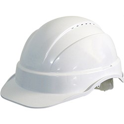 MAXISAFE VENTED HARD HAT Sliplock Harness White 